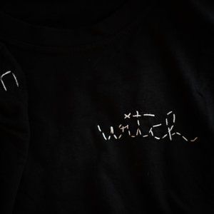 Embroidered Witch T Shirt Tunic
